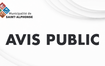 Avis public ; Règlement 352-2026