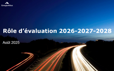 Présentation – Rôle d’évaluation 26-27-28